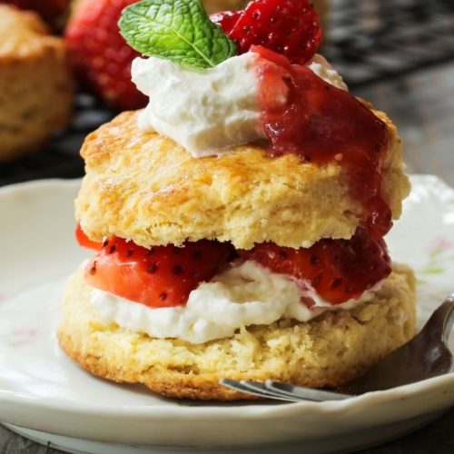 Strawberry Shortcake with Whipped Aquafaba - Everyday Plant-Based